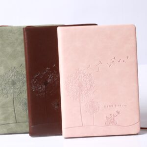 Joyful Moments Leather Diary