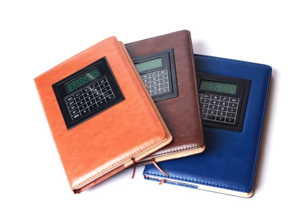 A5 Diary Notebook with Built-In Calculator