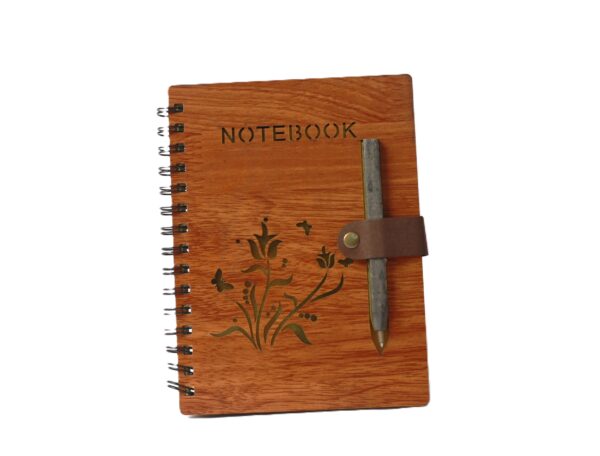 Wooden Diary Notebook in A5 Size - Image 2